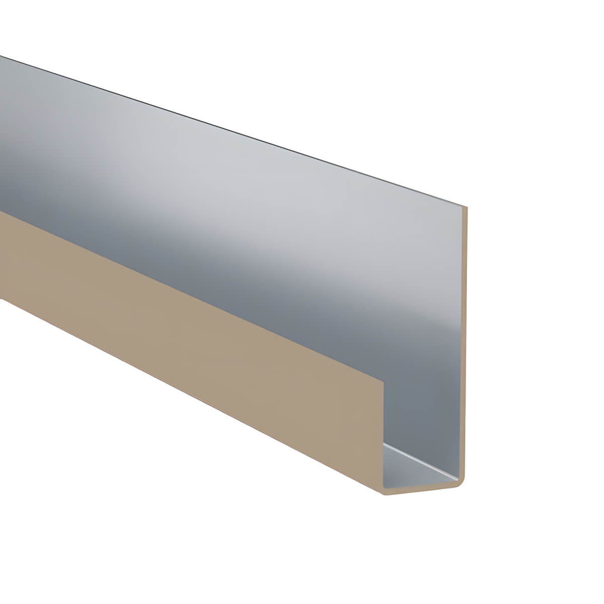Värvitud alumiiniumist J-profiil Hardie VL MetalTrim khaki pruun 3000 mm, 10 tk
