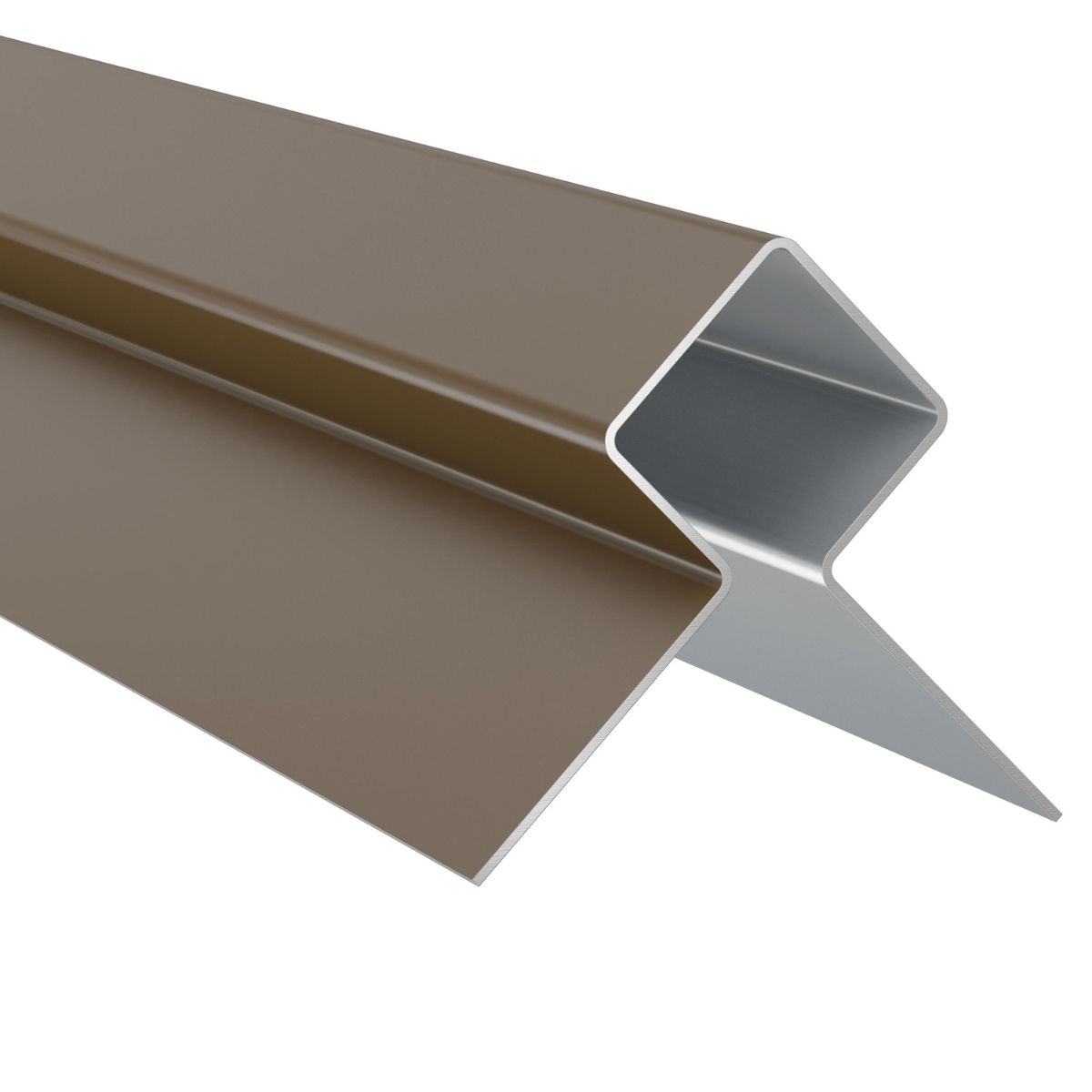 Värvitud alumiiniumist välisnurgaprofiil Hardie MetalTrim kastanipruun 3000 mm, 5 tk