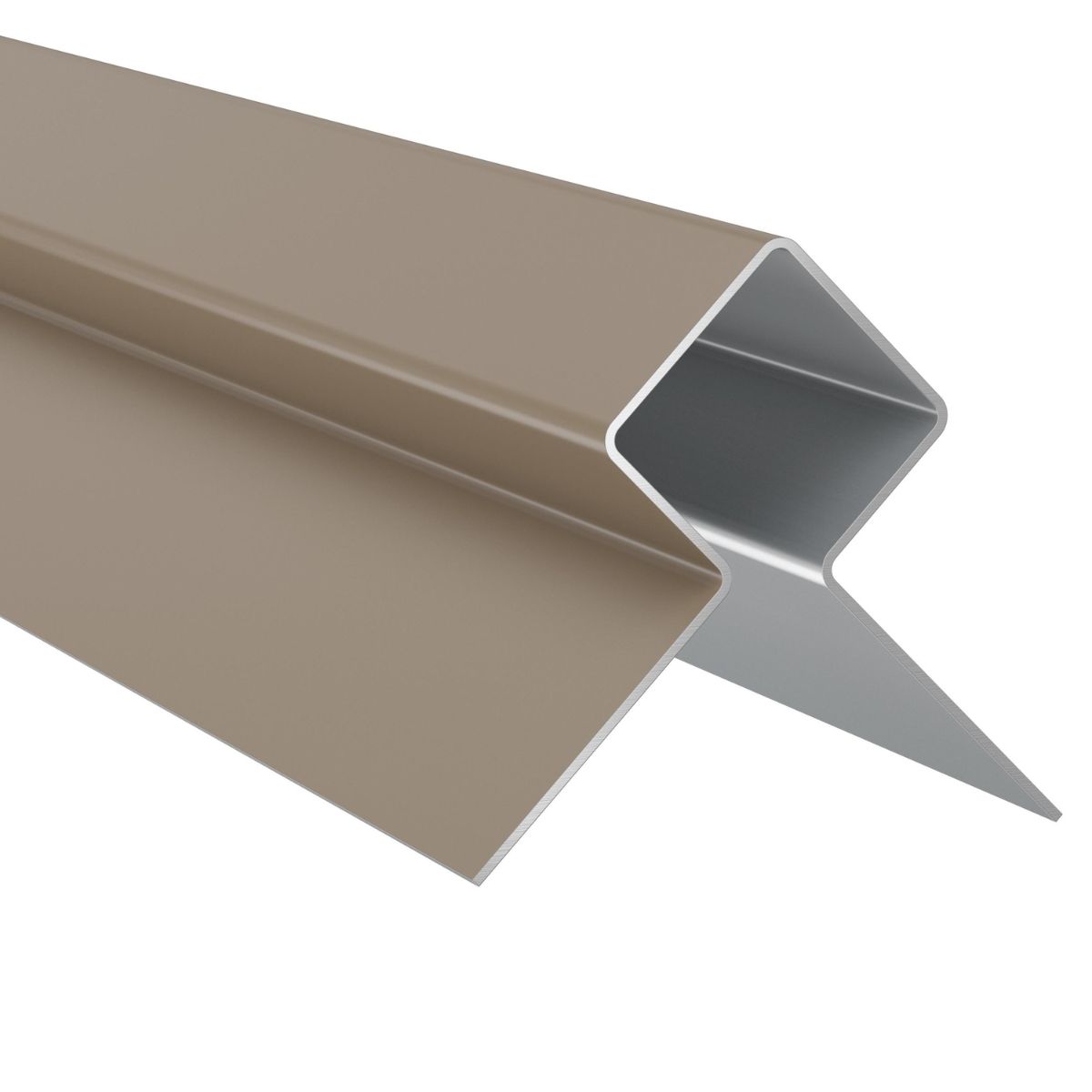 Värvitud alumiiniumist välisnurgaprofiil Hardie MetalTrim khaki pruun 3000 mm, 5 tk