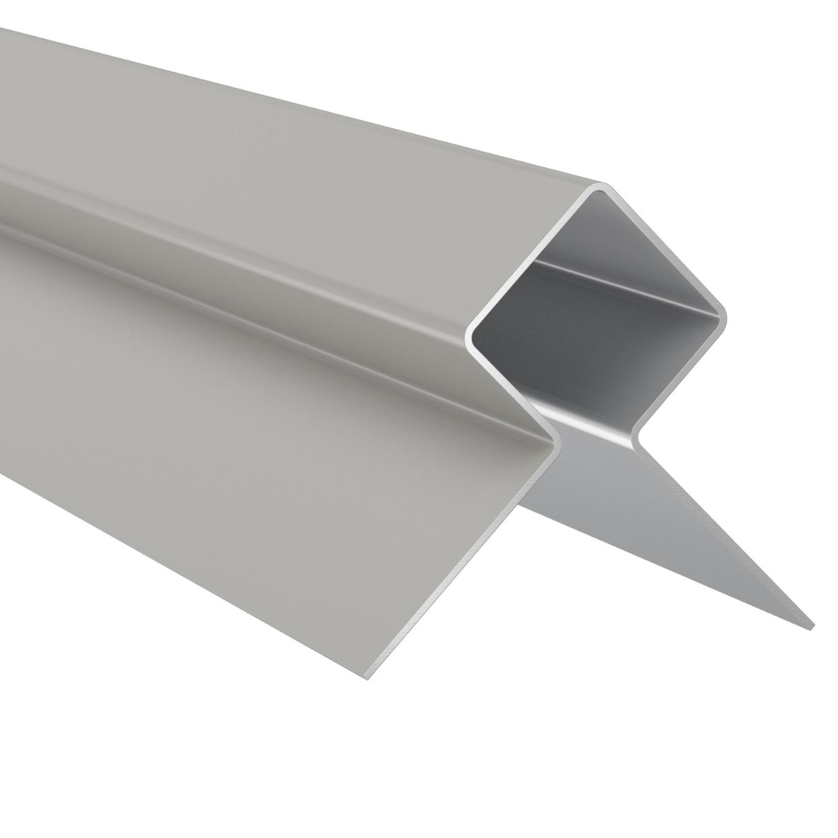 Värvitud alumiiniumist välisnurgaprofiil Hardie MetalTrim pärlihall 3000 mm, 5 tk