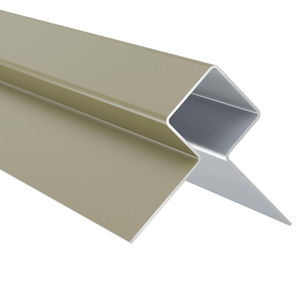 Värvitud alumiiniumist välisnurgaprofiil Hardie MetalTrim samblaroheline 3000 mm, 5 tk