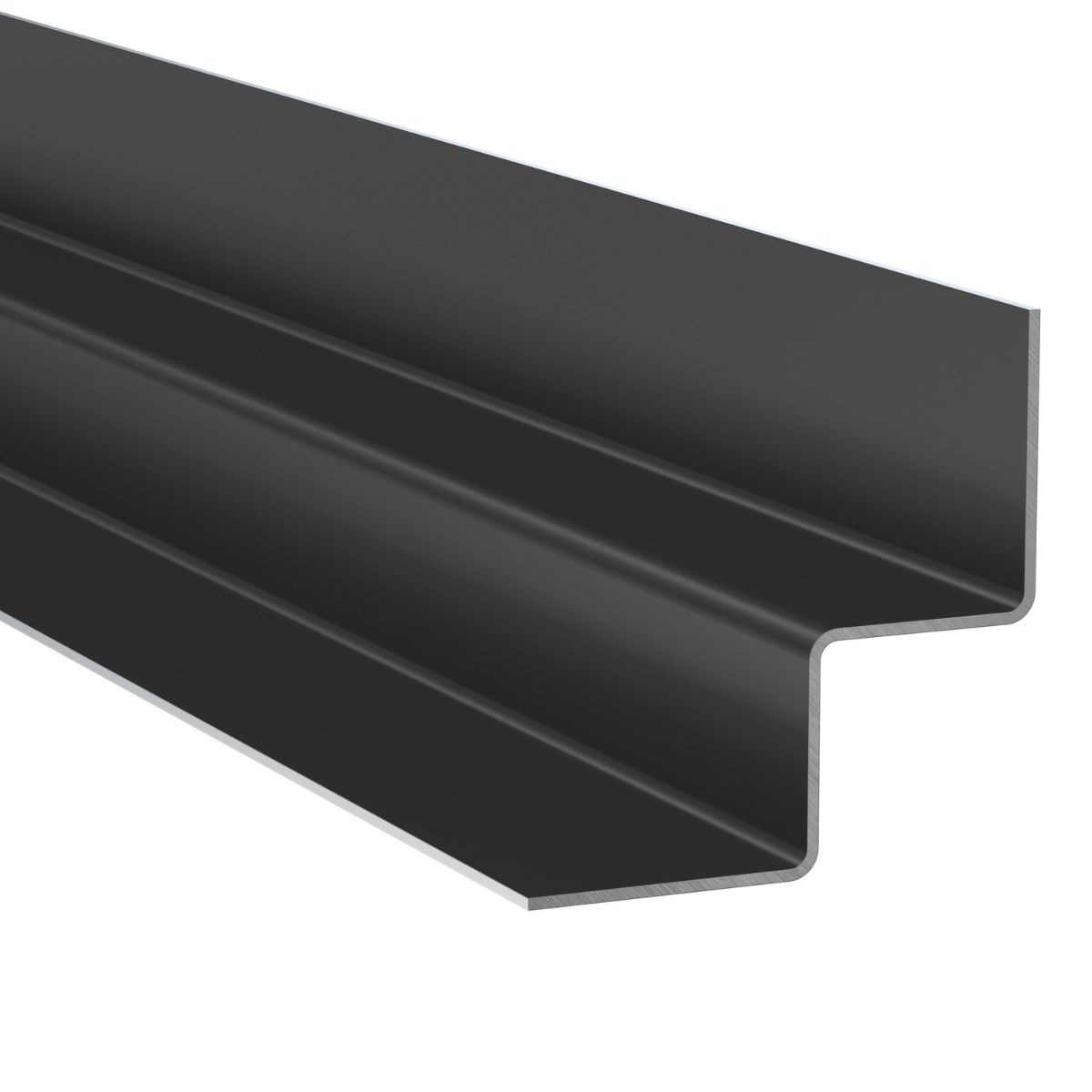 Värvitud alumiiniumist sisenurgaprofiil Hardie MetalTrim südaöö must 3000 mm, 5 tk