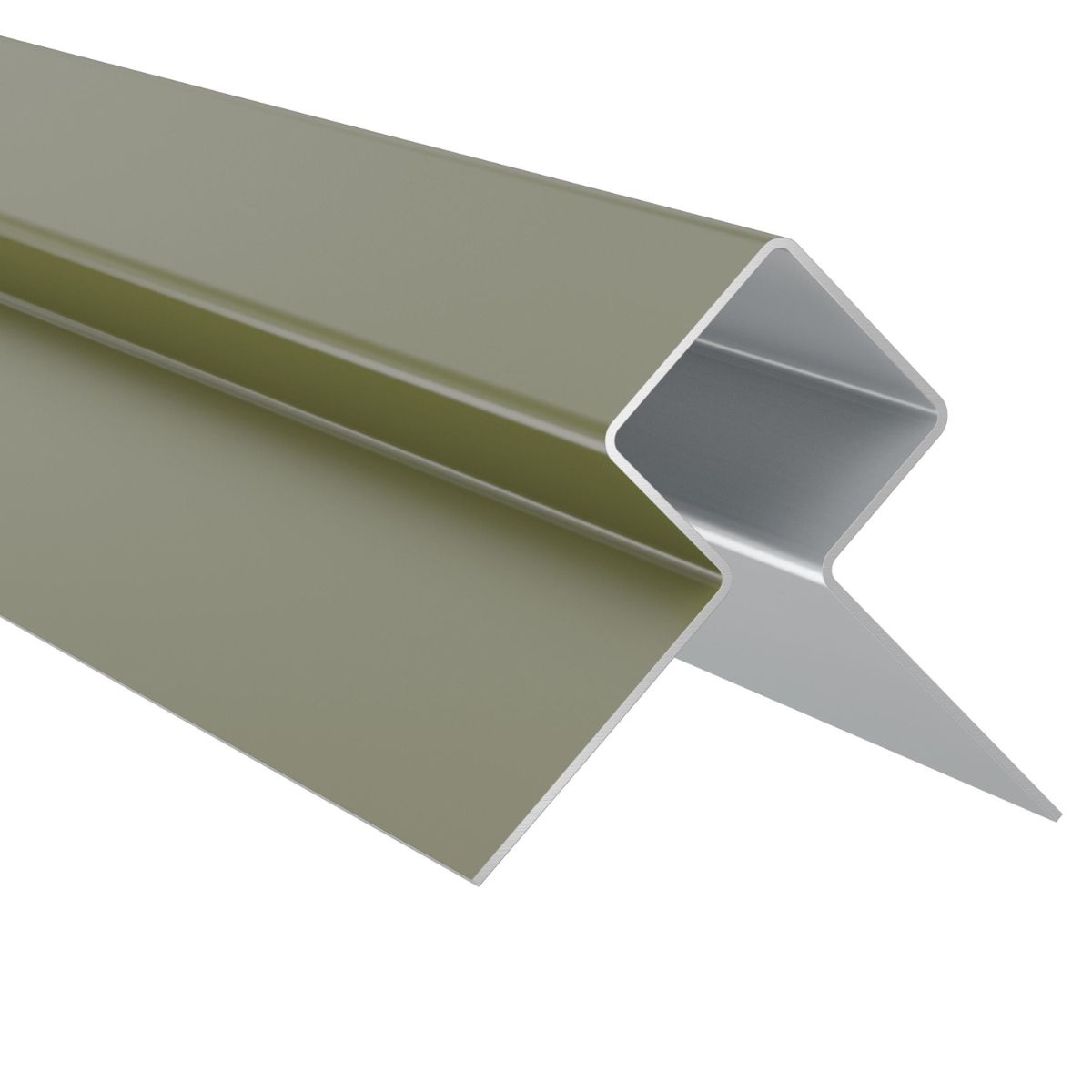 Värvitud alumiiniumist välisnurgaprofiil Hardie MetalTrim ürgroheline 3000 mm, 5 tk