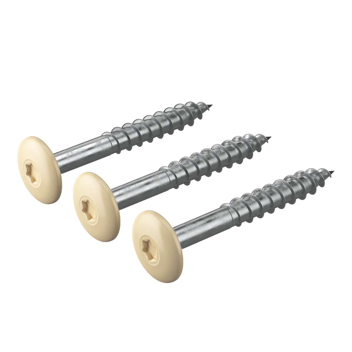 Värvitud Hardie voodrilaua kruvid 4,8 x 38 mm kreemjas mets, 250 tk