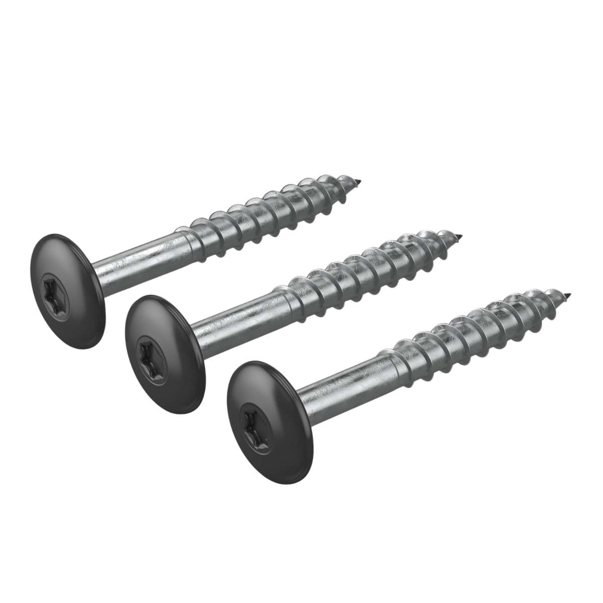 Värvitud Hardie voodrilaua kruvid 4,8 x 38 mm südaöö must, 250 tk